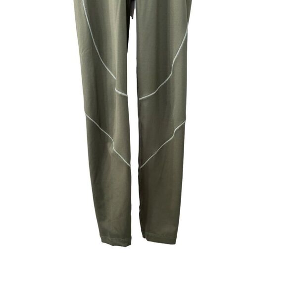 Adidas Olive‎ Green Full Length Leggings with Contour Seams Size XS - Picture 5 of 6